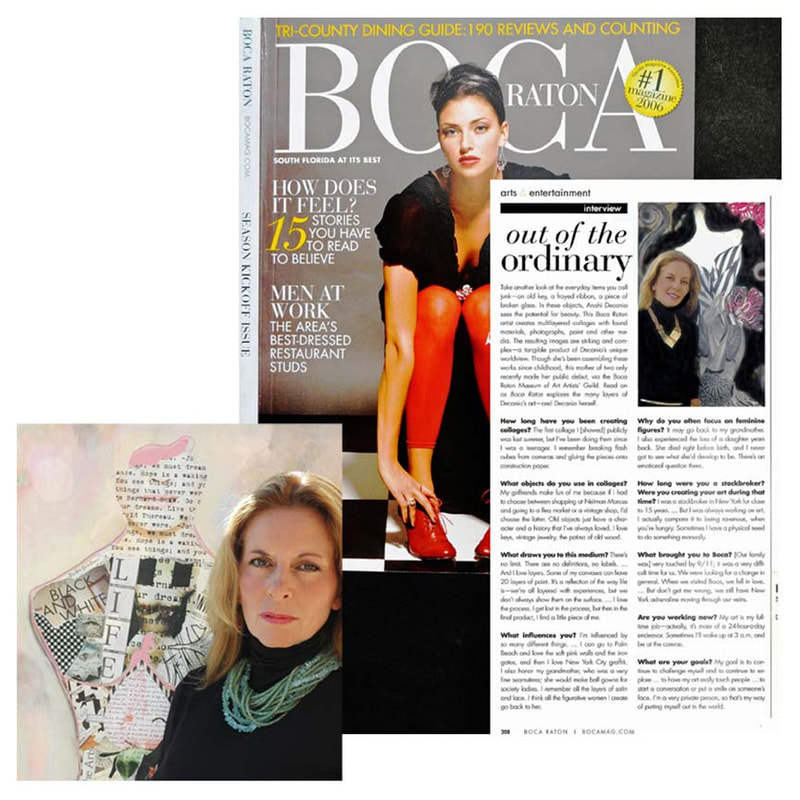 Boca Raton Magazine features artist Anahi DeCanio