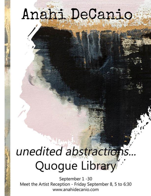 Quogue abstracts solo art exhibit by Anahi DeCanioPicture