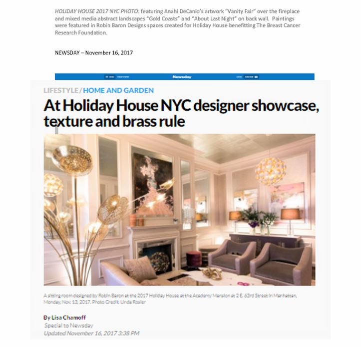 anahi decanio's artwork at holiday house designer showhouse in new york cityPicture